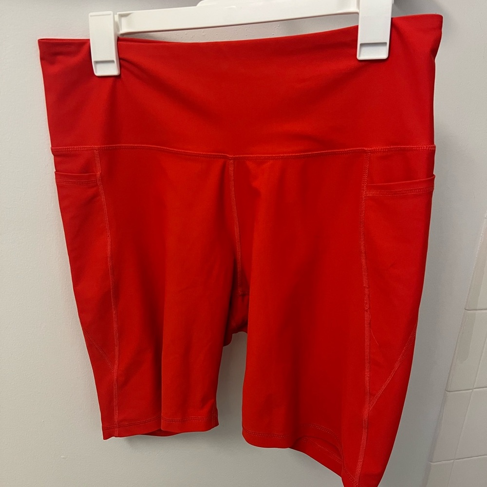 Old Navy Red Biker Shorts